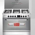 بوتجاز رويال ماستر شيف برو، 5 شعلة ، ديجيتال ، مروحة ، أمان كامل، 90 سم، ستانلس - 2010300