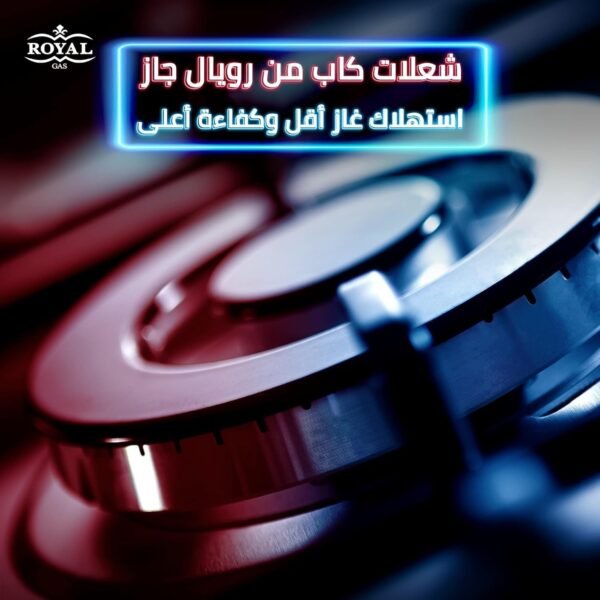 ⁦بوتجاز رويال ماستر شيف برو، 5 شعلة ، ديجيتال ، مروحة ، أمان كامل، 90 سم، ستانلس - 2010300⁩ - الصورة ⁦3⁩