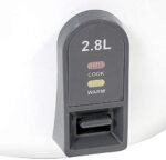 ⁦حلة طهي الارز المضاد للالتصاق من بلاك اند ديكر Rc2850-B5 سعة 2.8 لتر، ابيض⁩ - الصورة ⁦2⁩