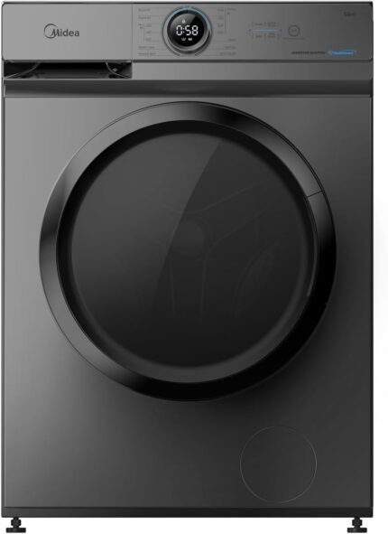 غسالة ملابس تحميل امامي ميديا، 9 كجم، انفرتر، فضي -MF200W90B/TT