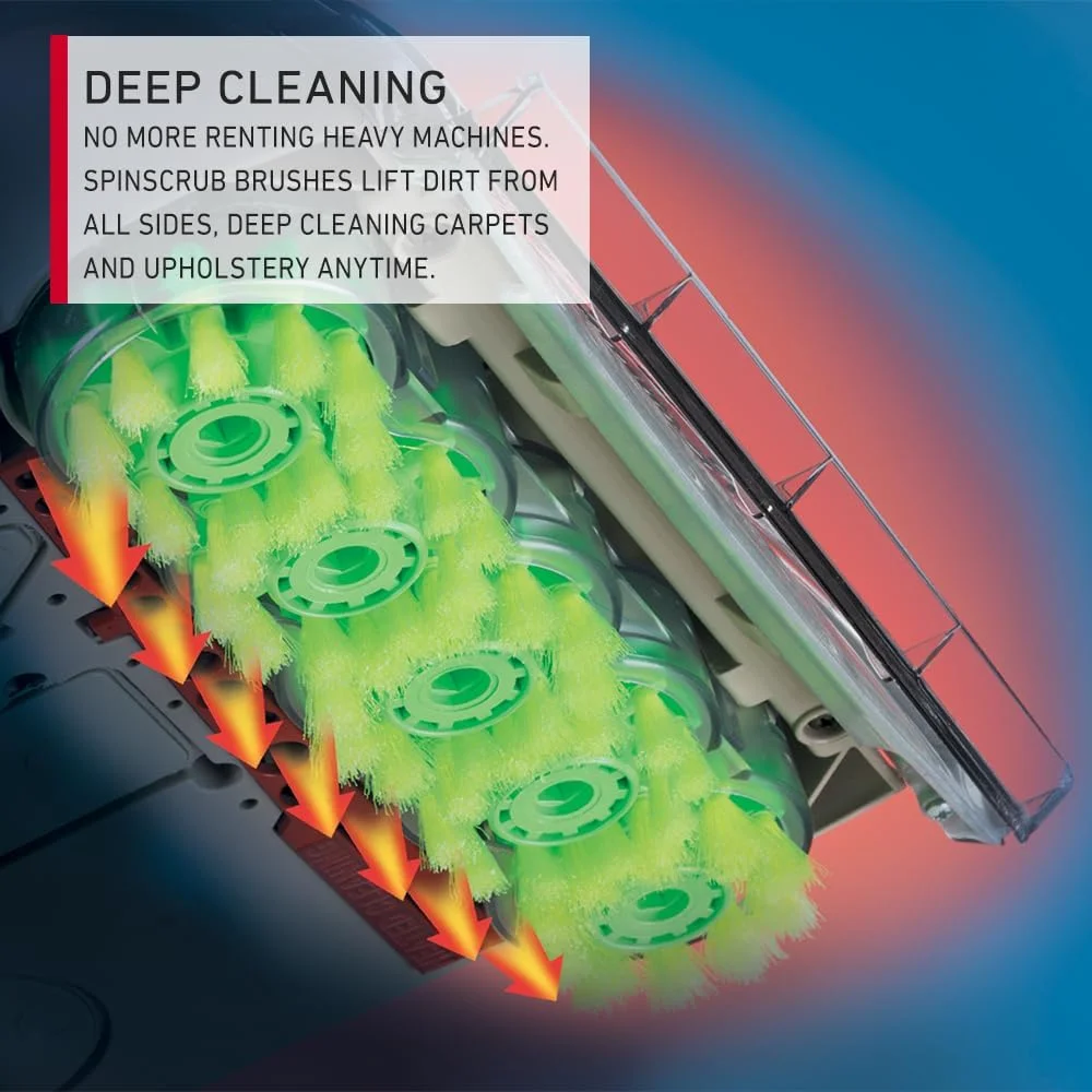 مكنسة غسيل سجاد ماركة هوفر 1400 وات براش & واش رمادي × أسود F5916901 - الصورة 5