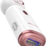 ملاي جهاز ازالة الشعر بالليزر T10 بتقنية IPL مع تبريد ثلجي ومضات غير محدودة من كريستال الياقوت الازرق - ابيض
