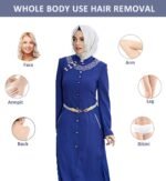 جهاز إزالة الشعر بالليزر T14 ملاي للنساء والرجال من ايميني 500000 ومضه دائمه بدون الم مع تبريد تلجي -اللون الازرق- - Image 5