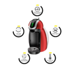 ماكينة صنع قهوة دولتشي جاستو جينيو 2 0.65 L 1500.0 W Genio 2 Red أحمر وأسود- EDG465.R - Image 6