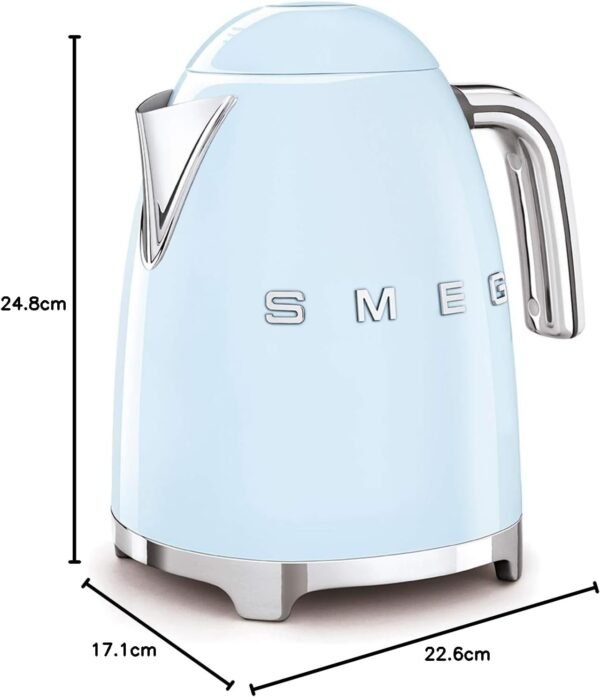 ⁦كاتيل كهربائي سميج لبني – 1.7 لتر – 2400 وات – SMEG – KLF03PBEU⁩ - الصورة ⁦3⁩