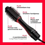 ⁦Revlon One-Step Plus – مجفف ومشطب شعر 2 في 1 – RVDR5298E⁩ - الصورة ⁦3⁩