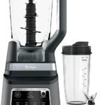 خلاط احترافي 2 في 1، برامج مزج بلمسة واحدة، 1200 وات من نينجا أسود / رمادي، BN750ME