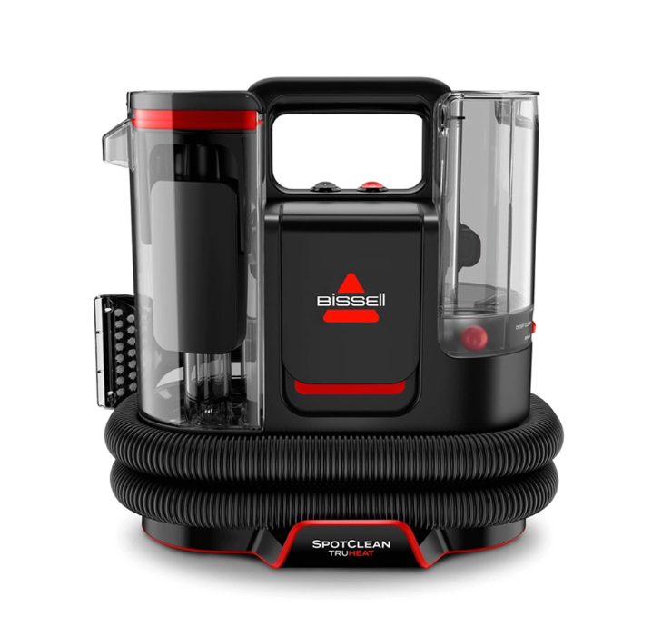 مكنسة غسيل السجاد والمفروشات Bissell SpotClean TruHeat – قدرة 1125 واط – 0.9 لتر – أسود/أحمر – 3924K