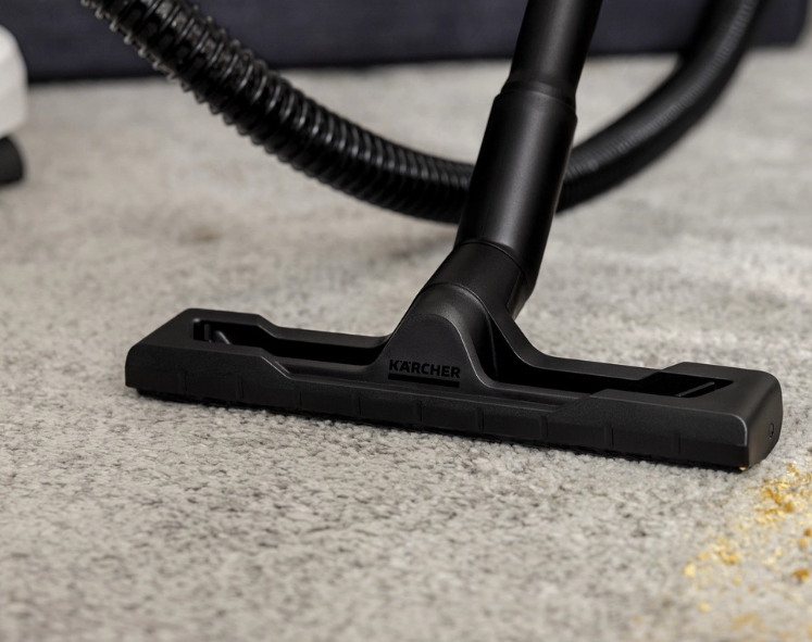 مكنسة 3×1 (غسيل + شفط رطب + شفط جاف) من كارشر – قدرة 1000 واط – 4 لتر – أبيض – SE4+ - الصورة 3