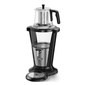 صانع شاي كهربائي زجاجي من فلير ألماني – ساموفار 3 لتر + إبريق شاي 1 لتر – 1500 واط – صمام مانع للتنقيط ومثبت تدفق الماء | TS380BK