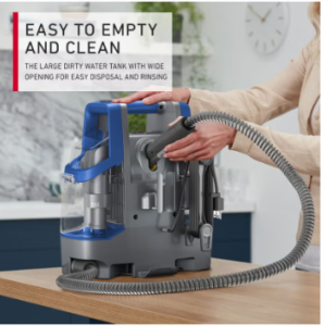 منظف بتصميم محمول للبقع بالسجاد والأرضيات 2.6 L 400 W CDCW-CSME أزرق/رمادي