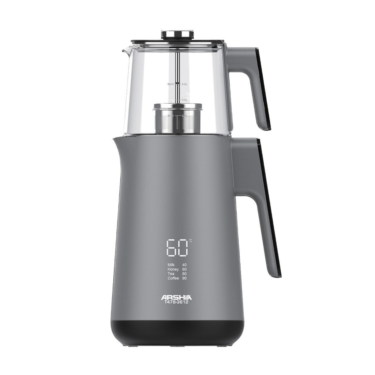 3612_1__99440 Tea Maker (Gray) – Arshia – 3612 - الصورة 1