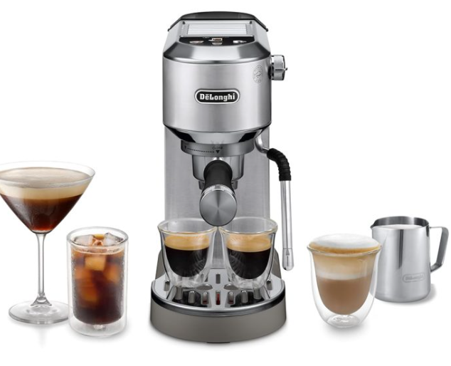 1 DeLonghi Dedica Duo EC890.M ماكينة إسبريسو احترافية بتحضير Cold Brew وضغط 15 بار - الصورة 1