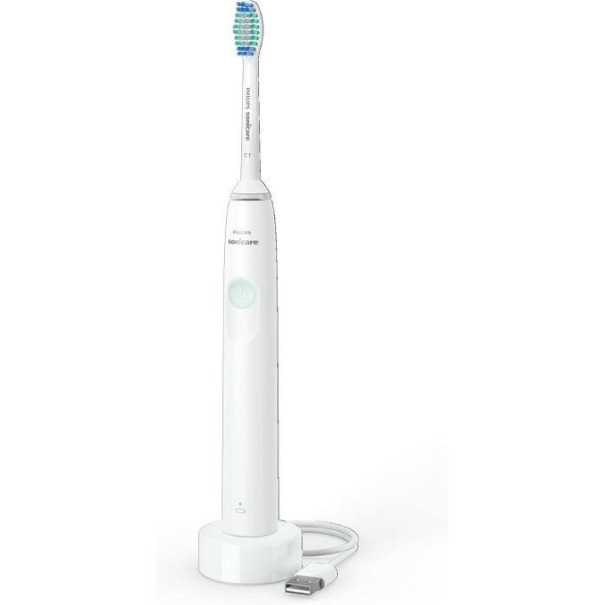 1 Philips فرشاة أسنان كهربائية فيليبس سونيكير قابلة لإعادة الشحن – Series 1100 – موديل HX3641/01 – أبيض - Image 1