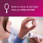 جهاز إزالة شعر الوجه اللاسلكي فيليبس سلسله 5000 – رأس واسع مضاد للحساسية – مزود بضوء LED – وردي – BRR454/00 - Image 4