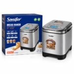 Sonifer Bread Maker SF-4060 – صانع خبز استانلس ستيل 12 برنامج - الصورة 2