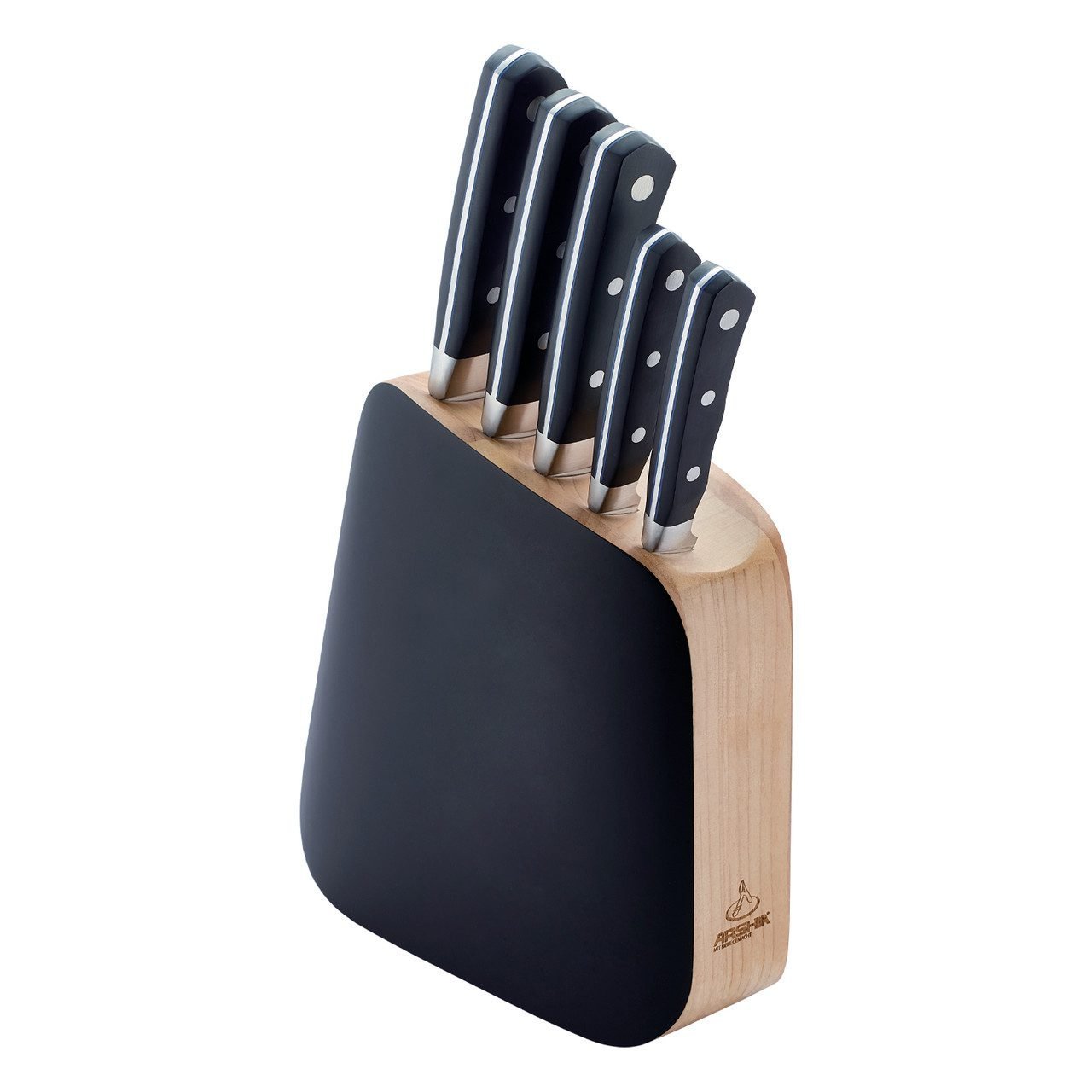 3550__35631.jpg Arshia 6-Piece Knife Set With Wooden Stand – 3550 - الصورة 1