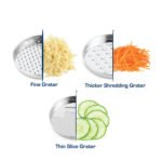 ⁦Arshia 12PCs Stainless Steel Mixing Bowl Set with Grater – 3638⁩ - الصورة ⁦2⁩
