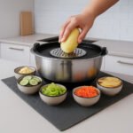 ⁦Arshia 12PCs Stainless Steel Mixing Bowl Set with Grater – 3638⁩ - الصورة ⁦6⁩