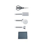Arshia 11-piece Stainless Steel Knife Set with Cutting Board and Knife Stand – 3722 - الصورة 4