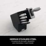 ⁦طقم سكاكين نينجا StaySharp ستانلس ستيل 6 قطع بمبراة مدمجة – Ninja Knife Set – K62006EUUK⁩ - الصورة ⁦2⁩