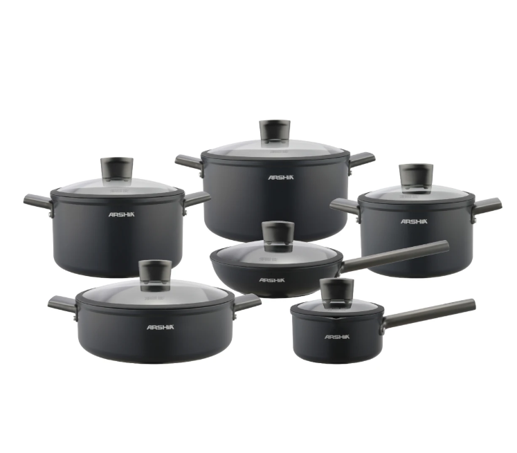 90.png Arshia 12-piece Forged Cookware Set - الصورة 1
