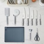 Arshia 11-piece Stainless Steel Knife Set with Cutting Board and Knife Stand – 3722 - الصورة 2